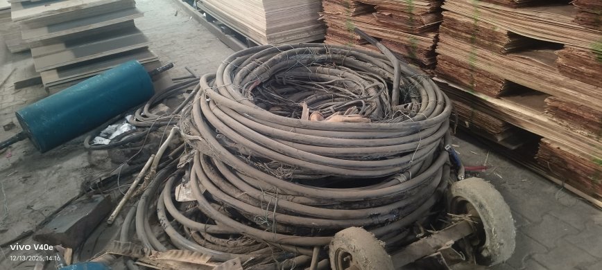 Fire affected - P&M - Cable - Mix || Approx. Qty. - 1 MT || A/c. - T.T. Plyboards, Yamunanagar